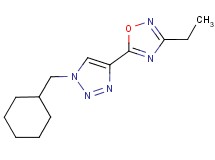 5-[1-(cyclohexylmethyl)-1H-1,2,3-triazol-4-yl]-3-ethyl-1,2,4-oxadiazole