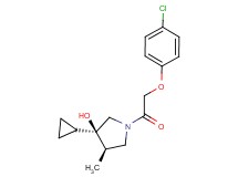 (3R*,4R*)-1-[(4-chlorophenoxy)acetyl]-3-cyclopropyl-4-methylpyrrolidin-3-ol