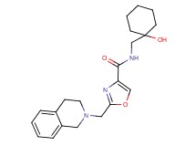 2-(3,4-dihydroisoquinolin-2(1H)-ylmethyl)-N-[(1-hydroxycyclohexyl)methyl]-1,3-oxazole-4-carboxamide
