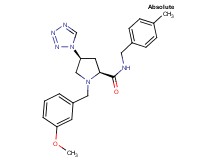 (4S)-1-(3-methoxybenzyl)-N-(4-methylbenzyl)-4-(1H-tetrazol-1-yl)-L-prolinamide