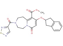 methyl 9-(2,3-dihydro-1H-inden-2-yloxy)-7-oxo-3-(1,2,5-thiadiazol-3-ylcarbonyl)-1,2,3,4,5,7-hexahydropyrido[1,2-d][1,4]diazepine-10-carboxylate