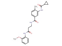 3-[(cyclopropylcarbonyl)amino]-N-{3-[(2-methoxyphenyl)amino]-3-oxopropyl}-4-methylbenzamide