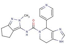 N-(2-methyl-2,4,5,6-tetrahydrocyclopenta[c]pyrazol-3-yl)-4-pyridin-4-yl-1,4,6,7-tetrahydro-5H-imidazo[4,5-c]pyridine-5-carboxamide