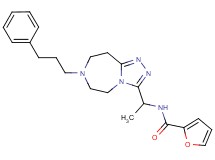 N-{1-[7-(3-phenylpropyl)-6,7,8,9-tetrahydro-5H-[1,2,4]triazolo[4,3-d][1,4]diazepin-3-yl]ethyl}-2-furamide