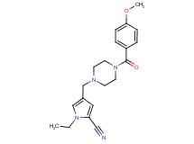 1-ethyl-4-{[4-(4-methoxybenzoyl)-1-piperazinyl]methyl}-1H-pyrrole-2-carbonitrile