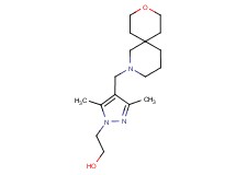 2-[3,5-dimethyl-4-(9-oxa-2-azaspiro[5.5]undec-2-ylmethyl)-1H-pyrazol-1-yl]ethanol