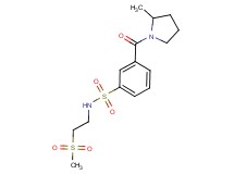 3-[(2-methylpyrrolidin-1-yl)carbonyl]-N-[2-(methylsulfonyl)ethyl]benzenesulfonamide