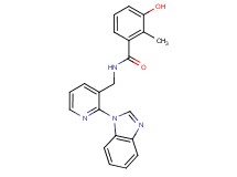 N-{[2-(1H-benzimidazol-1-yl)pyridin-3-yl]methyl}-3-hydroxy-2-methylbenzamide