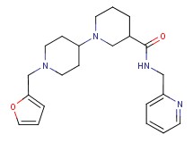 1'-(2-furylmethyl)-N-(2-pyridinylmethyl)-1,4'-bipiperidine-3-carboxamide