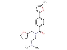 N-[2-(dimethylamino)ethyl]-4-(5-methyl-2-furyl)-N-(tetrahydrofuran-2-ylmethyl)benzamide