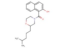 1-{[2-(4-methylpentyl)-4-morpholinyl]carbonyl}-2-naphthol