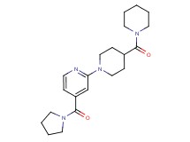 2-[4-(1-piperidinylcarbonyl)-1-piperidinyl]-4-(1-pyrrolidinylcarbonyl)pyridine