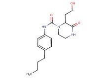 N-(4-butylphenyl)-2-(2-hydroxyethyl)-3-oxopiperazine-1-carboxamide