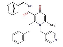 N-[(1R*,2S*,4R*)-bicyclo[2.2.1]hept-5-en-2-ylmethyl]-6-methyl-4-oxo-2-(2-phenylethyl)-1-(4-pyridinylmethyl)-1,4-dihydro-3-pyridinecarboxamide
