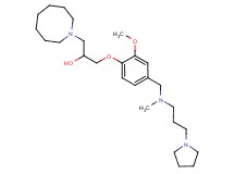 1-(1-azocanyl)-3-[2-methoxy-4-({methyl[3-(1-pyrrolidinyl)propyl]amino}methyl)phenoxy]-2-propanol