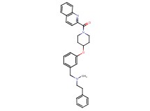 N-methyl-2-phenyl-N-(3-{[1-(2-quinolinylcarbonyl)-4-piperidinyl]oxy}benzyl)ethanamine