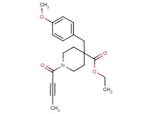 ethyl 1-(2-butynoyl)-4-(4-methoxybenzyl)-4-piperidinecarboxylate