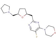4-(5-fluoro-2-{[(2S,5R)-5-(pyrrolidin-1-ylmethyl)tetrahydrofuran-2-yl]methyl}pyrimidin-4-yl)morpholine