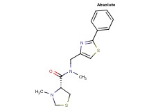 (4R)-N,3-dimethyl-N-[(2-phenyl-1,3-thiazol-4-yl)methyl]-1,3-thiazolidine-4-carboxamide