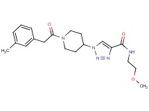 N-(2-methoxyethyl)-1-{1-[(3-methylphenyl)acetyl]-4-piperidinyl}-1H-1,2,3-triazole-4-carboxamide