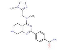 4-(4-{methyl[(1-methyl-1H-imidazol-2-yl)methyl]amino}-5,6,7,8-tetrahydropyrido[3,4-d]pyrimidin-2-yl)benzamide
