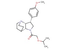 (3R*,3aR*,7aR*)-1-(isopropoxyacetyl)-3-(4-methoxyphenyl)octahydro-4,7-ethanopyrrolo[3,2-b]pyridine
