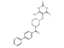 5-{[3-(biphenyl-4-ylcarbonyl)piperidin-1-yl]methyl}-6-methylpyrimidine-2,4(1H,3H)-dione