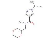 N-(1,4-dioxan-2-ylmethyl)-1-isopropyl-N-methyl-1H-pyrazole-4-carboxamide