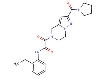 N-(2-ethylphenyl)-2-oxo-2-[2-(pyrrolidin-1-ylcarbonyl)-6,7-dihydropyrazolo[1,5-a]pyrazin-5(4H)-yl]acetamide