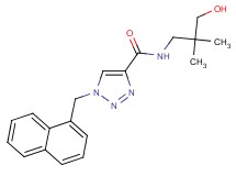 N-(3-hydroxy-2,2-dimethylpropyl)-1-(1-naphthylmethyl)-1H-1,2,3-triazole-4-carboxamide