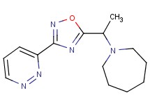 1-{1-[3-(3-pyridazinyl)-1,2,4-oxadiazol-5-yl]ethyl}azepane