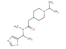 2-(1-isopropyl-4-piperidinyl)-N-methyl-N-[1-(1,3-thiazol-5-yl)ethyl]acetamide