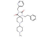8-(1-methyl-4-piperidinyl)-1-(2-phenylethyl)-3-(2-pyridinylmethyl)-1,3,8-triazaspiro[4.5]decane-2,4-dione
