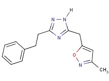 5-[(3-methylisoxazol-5-yl)methyl]-3-(2-phenylethyl)-1H-1,2,4-triazole