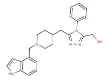 (5-{[1-(1H-indol-4-ylmethyl)piperidin-4-yl]methyl}-4-phenyl-4H-1,2,4-triazol-3-yl)methanol