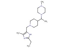 1-(1-{1-[(2-ethyl-4-methyl-1H-imidazol-5-yl)methyl]piperidin-4-yl}ethyl)-4-methylpiperazine