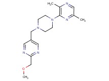 5-{[4-(3,6-dimethylpyrazin-2-yl)piperazin-1-yl]methyl}-2-(methoxymethyl)pyrimidine