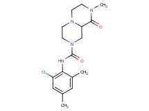 N-(2-chloro-4,6-dimethylphenyl)-8-methyl-9-oxooctahydro-2H-pyrazino[1,2-a]pyrazine-2-carboxamide
