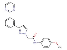 N-(4-methoxyphenyl)-2-{3-[3-(2-pyrimidinyl)phenyl]-1H-pyrazol-1-yl}acetamide
