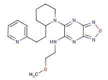 N-(2-methoxyethyl)-6-{2-[2-(2-pyridinyl)ethyl]-1-piperidinyl}[1,2,5]oxadiazolo[3,4-b]pyrazin-5-amine