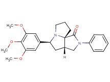 (3aS*,5S*,9aS*)-2-phenyl-5-(3,4,5-trimethoxyphenyl)hexahydro-7H-pyrrolo[3,4-g]pyrrolizin-1(2H)-one