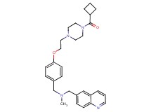 (4-{2-[4-(cyclobutylcarbonyl)-1-piperazinyl]ethoxy}benzyl)methyl(6-quinolinylmethyl)amine