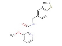 N-(1-benzothien-5-ylmethyl)-3-methoxypyridine-2-carboxamide