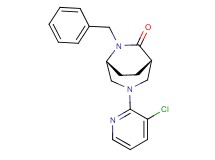 (1S*,5R*)-6-benzyl-3-(3-chloro-2-pyridinyl)-3,6-diazabicyclo[3.2.2]nonan-7-one