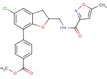 methyl 4-[5-chloro-2-({[(5-methyl-3-isoxazolyl)carbonyl]amino}methyl)-2,3-dihydro-1-benzofuran-7-yl]benzoate