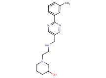 1-[2-({[2-(3-methylphenyl)pyrimidin-5-yl]methyl}amino)ethyl]piperidin-3-ol