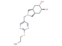(3aR*,5S*,6S*,7aS*)-2-{[2-(propylthio)-5-pyrimidinyl]methyl}octahydro-1H-isoindole-5,6-diol