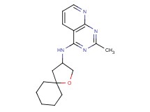2-methyl-N-1-oxaspiro[4.5]dec-3-ylpyrido[2,3-d]pyrimidin-4-amine