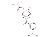 2-{(1S*,5R*)-3-[3-(dimethylamino)benzoyl]-7-oxo-3,6-diazabicyclo[3.2.2]non-6-yl}-N,N-dimethylacetamide