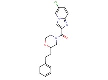 6-chloro-2-{[2-(2-phenylethyl)-4-morpholinyl]carbonyl}imidazo[1,2-a]pyridine